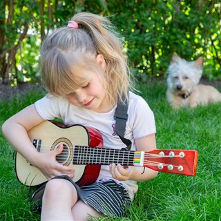 Toy guitar - brown